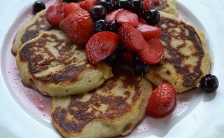 Buckwheat Pancakes with Berries