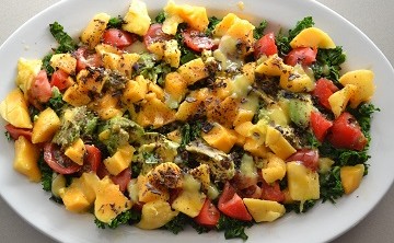 Summer Kale and Mango Salad