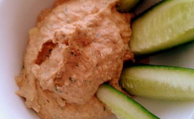 Salmon and Tahini Saurekraut Dip