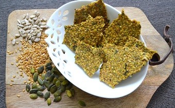 Nutritious Home-made Seed Crackers