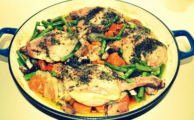 Crispy Baked Duck and Vegies