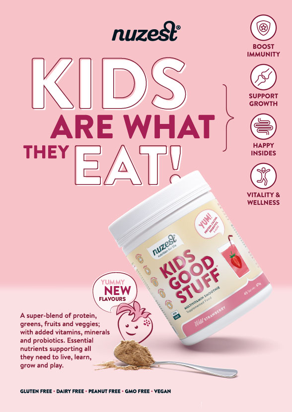 Nuzest - Kids Good Stuff - Vegan Smoothie Mix - Rich Chocolate -  Multivitamin Nutritional Supplement Protein Shake - Dairy Free - Supporting  Growth